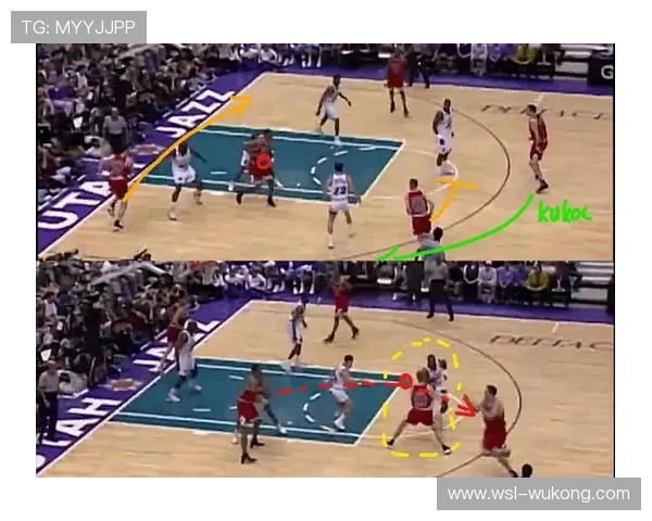 奥尼尔低位单打主导篮下，对比约基奇拉开空间差异